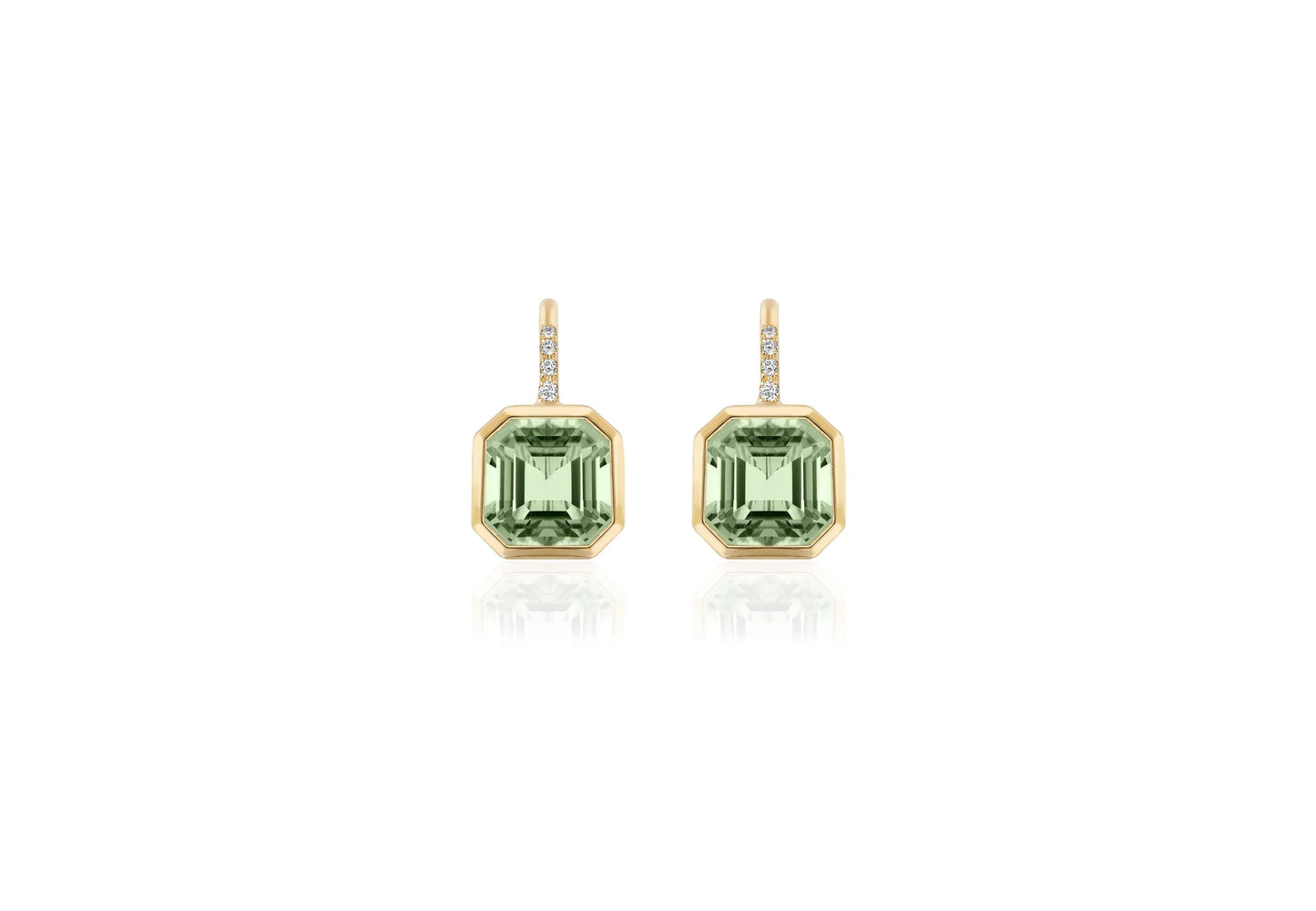 Drop Asschers with Diamonds