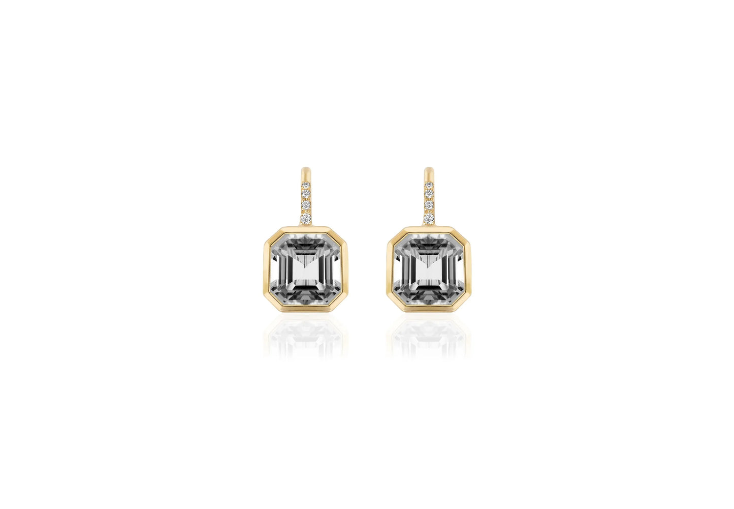 Drop Asschers with Diamonds