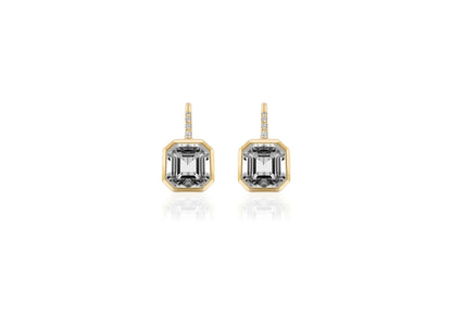 Drop Asschers with Diamonds